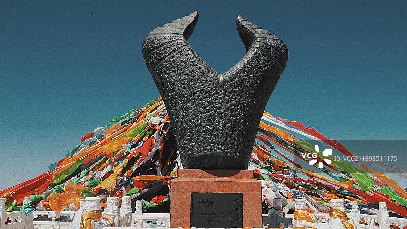 黄河源头保护区牛头碑图片素材