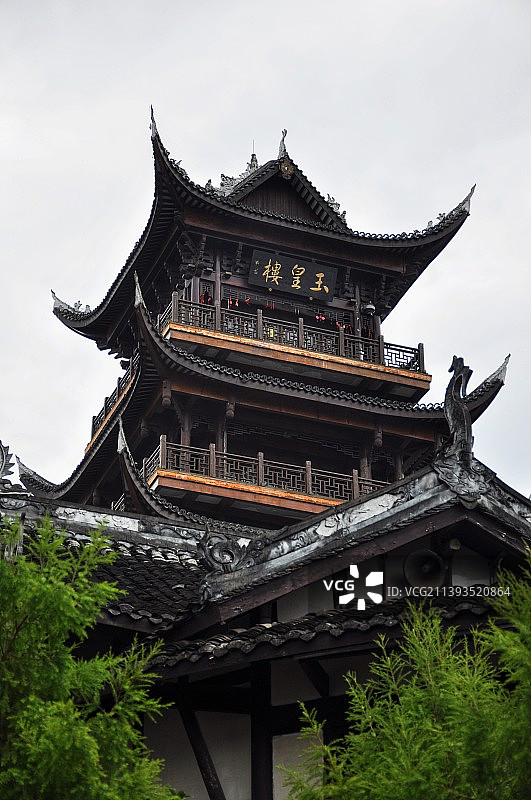 重庆铜梁安居古城城隍庙图片素材