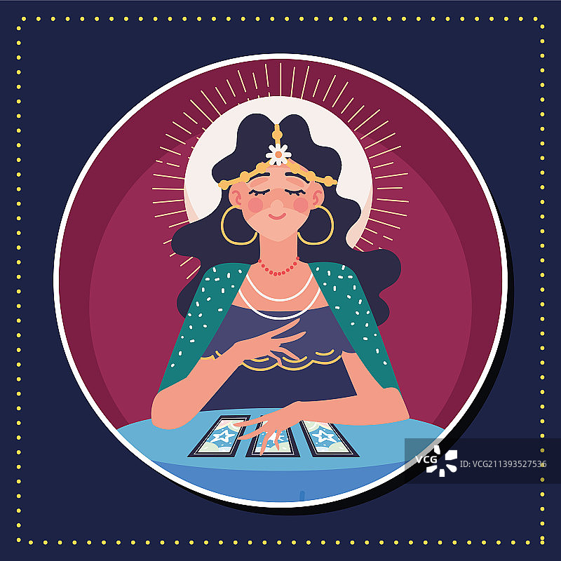 吉普赛人算命图片素材