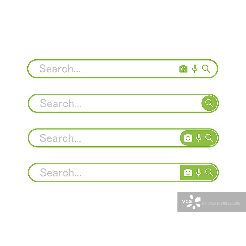 网站搜索栏设计元素图片素材