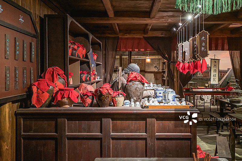 古代酒馆饭店老场景图片素材