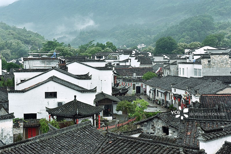 安徽泾县查济。图片素材