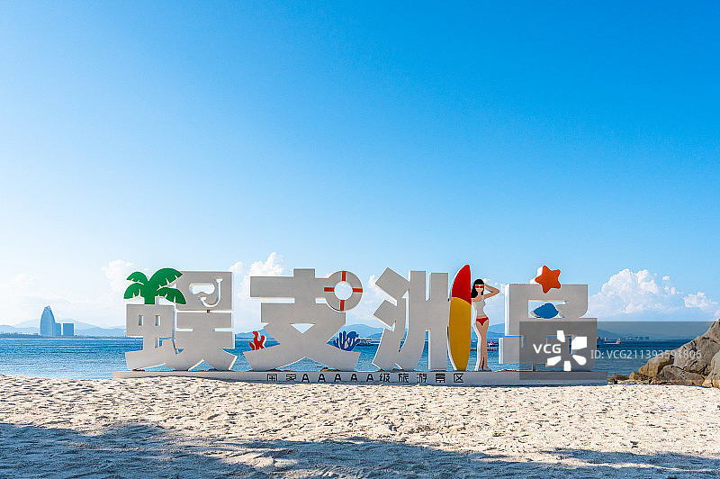 蜈支洲岛地标建筑图片素材