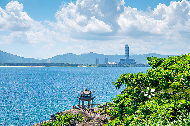 三亚蜈支洲岛风景图片素材