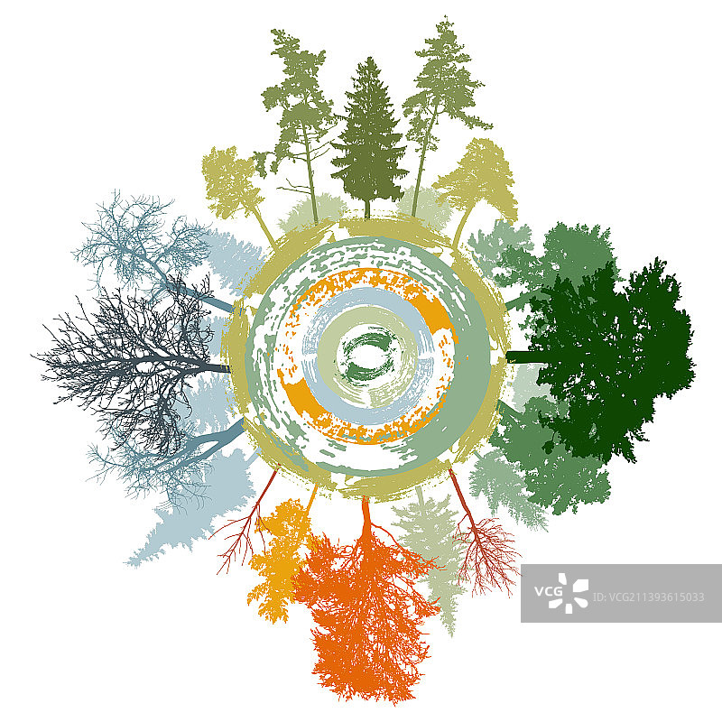 春夏秋冬四季自然风光图片素材