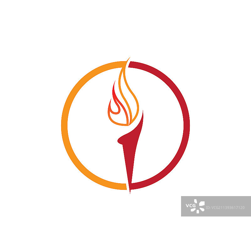 火炬标志模板符号设计图片素材