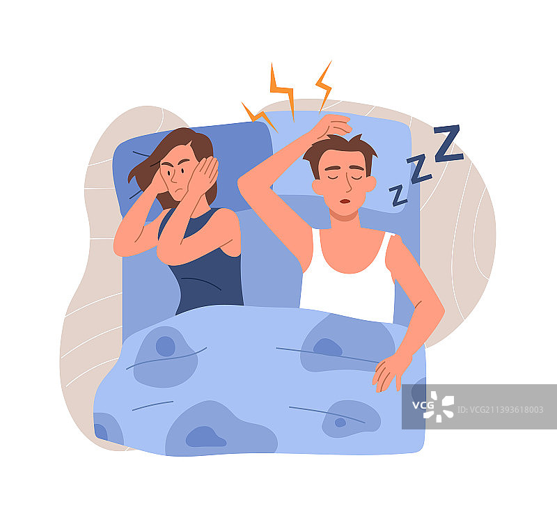 丈夫打鼾的概念图片素材