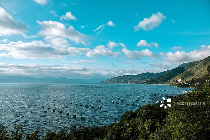 美丽的抚仙湖图片素材