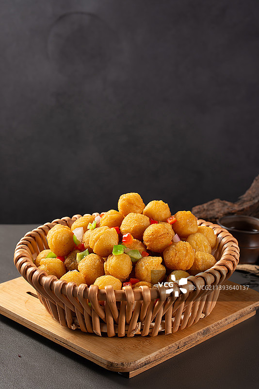 椒盐小土豆图片素材