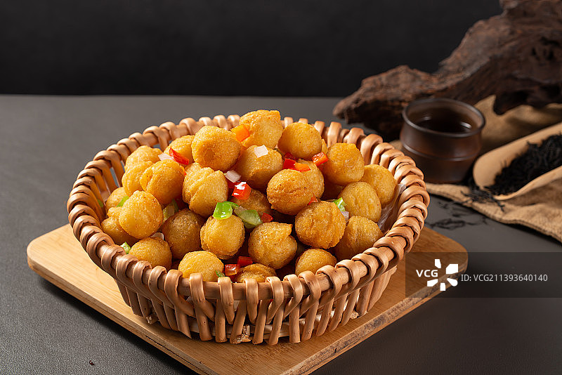 椒盐小土豆图片素材