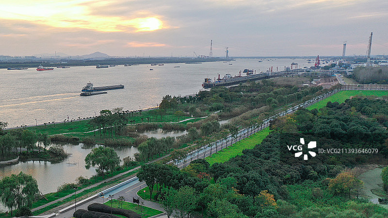 仪征扬子江公园图片素材