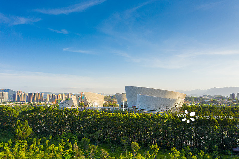 航拍福州海峡文化艺术中心图片素材