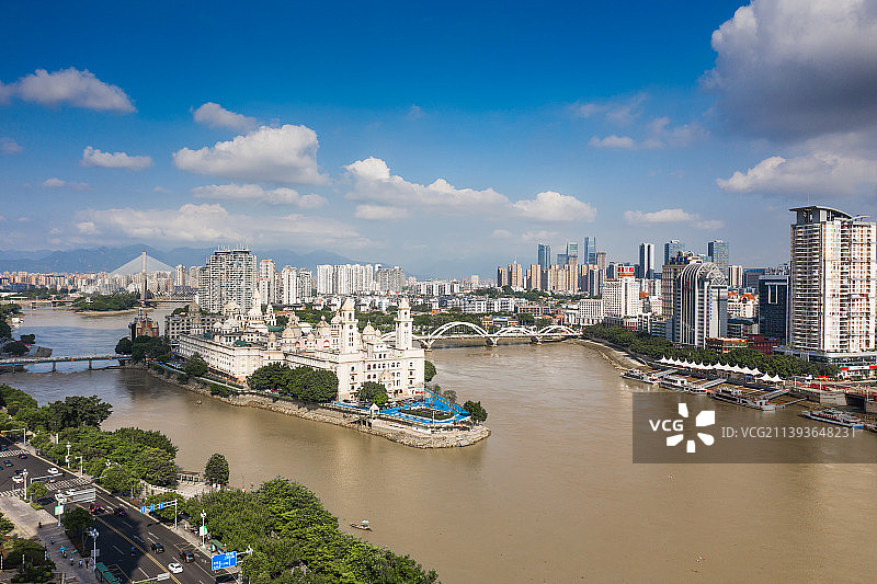 福州现代城市风光图片素材