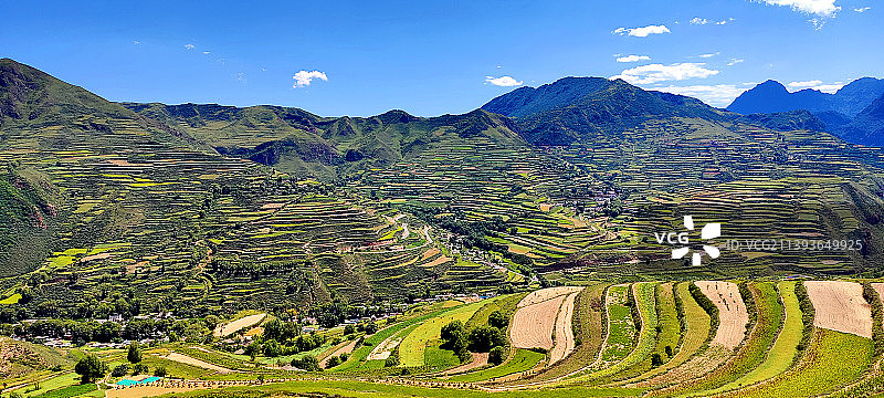 冶力关观景台全景图片素材