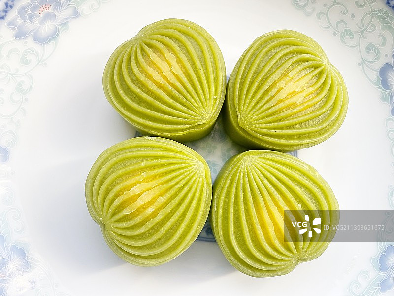 夏日绿豆糕图片素材