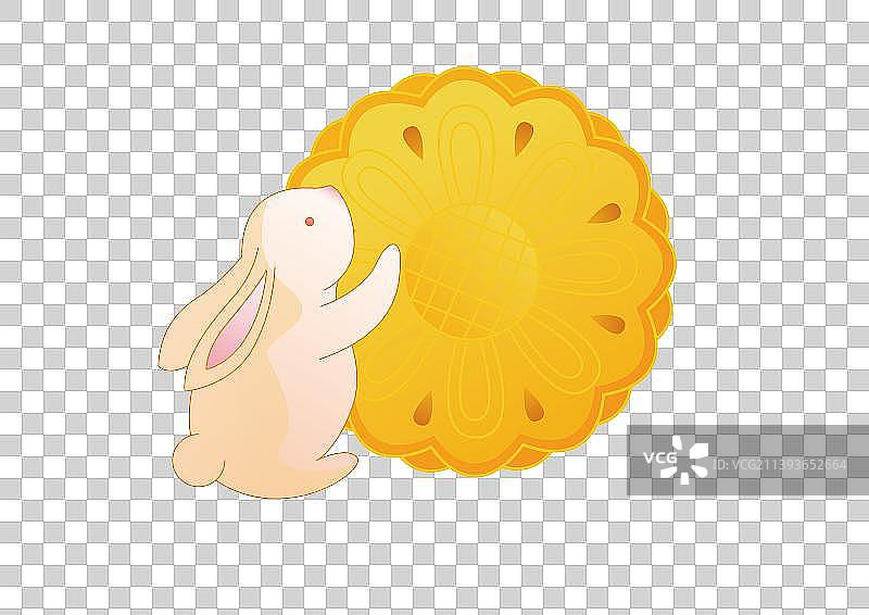 中秋节月饼玉兔图片素材