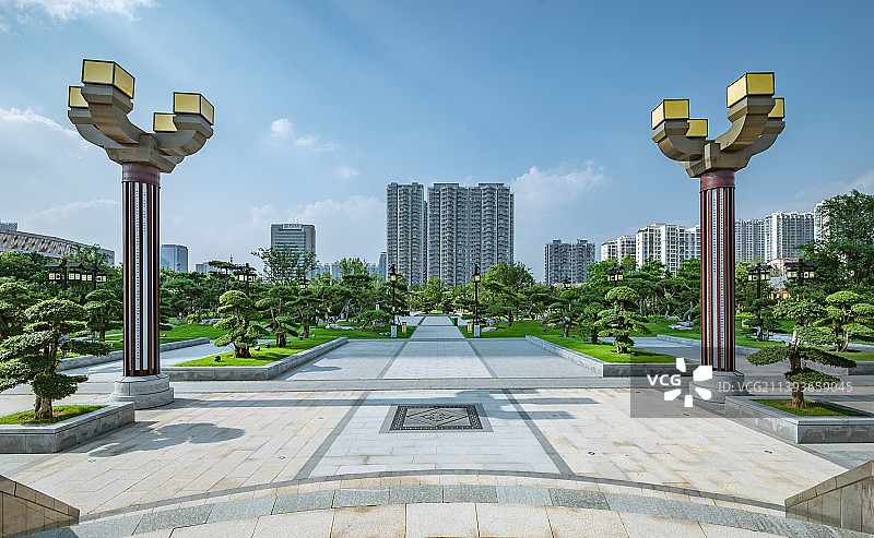 山东省临沂市银雀山兵学文化公园 汉墓竹简博物馆图片素材