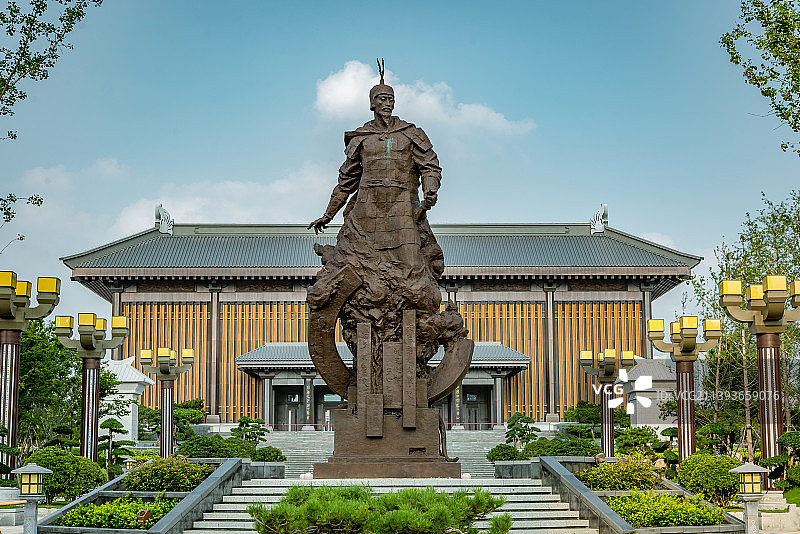 山东省临沂市银雀山兵学文化公园 汉墓竹简博物馆图片素材