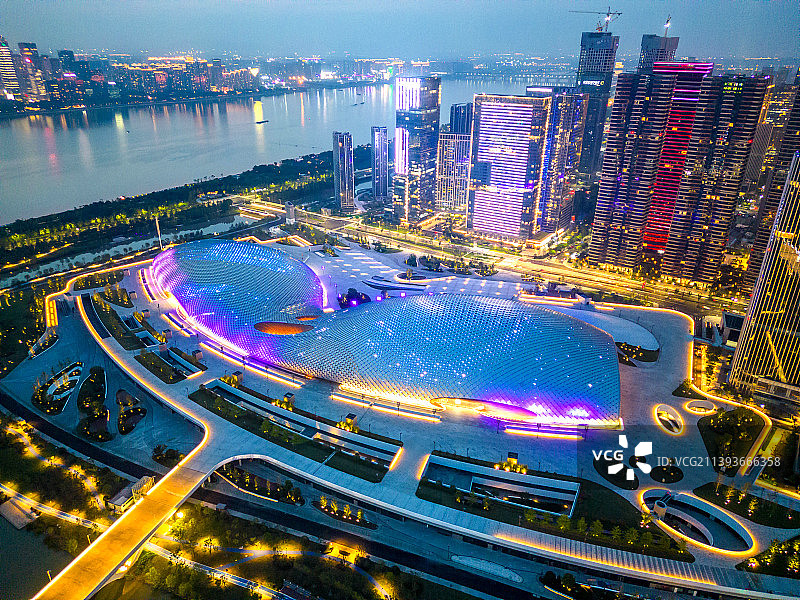 杭州滨江区奥体中心体育馆群图片素材