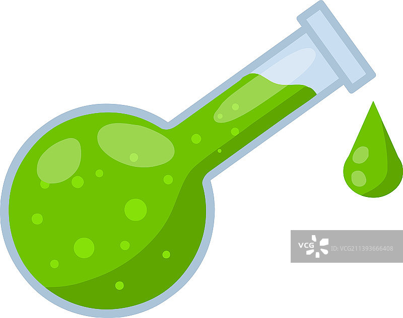 绿色毒药液体瓶烧瓶图片素材