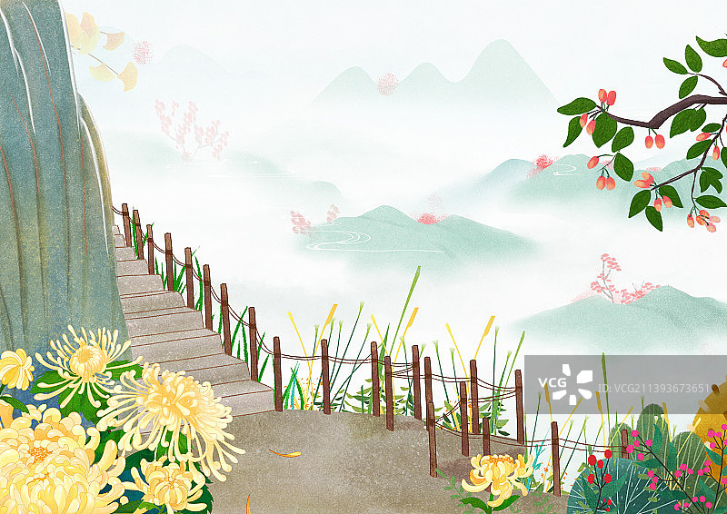 传统节日之重阳节图片素材