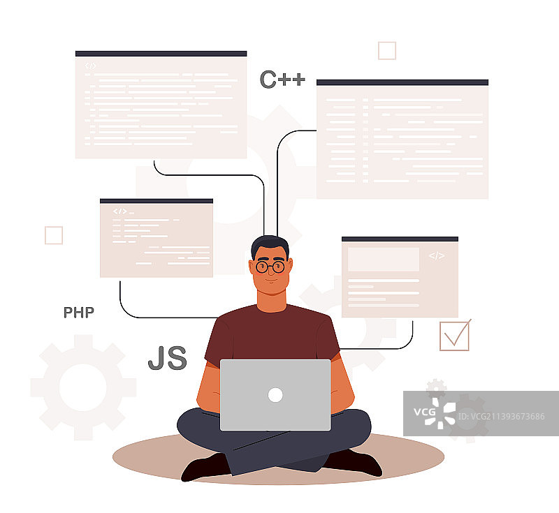 开发者或程序员图片素材