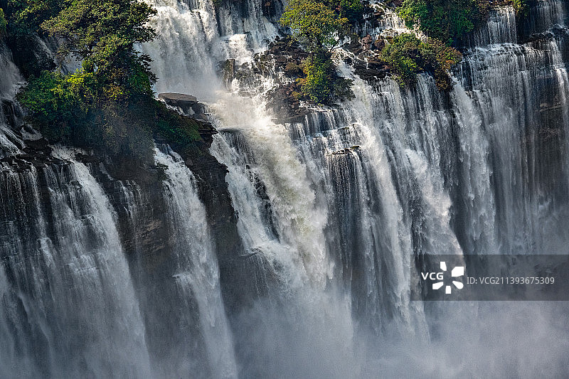 安哥拉马兰热瀑布风光图片素材