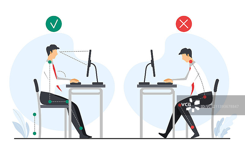 人体工学信息图概念图片素材