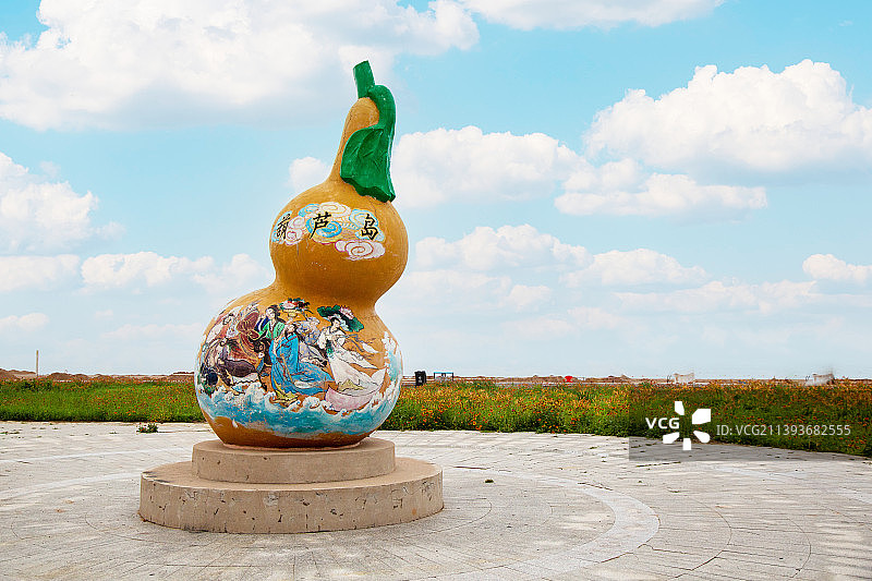 中国辽宁省葫芦岛市“龙湾海滨”风光图片素材