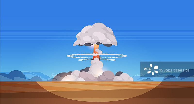 原子弹核爆炸火球图片素材