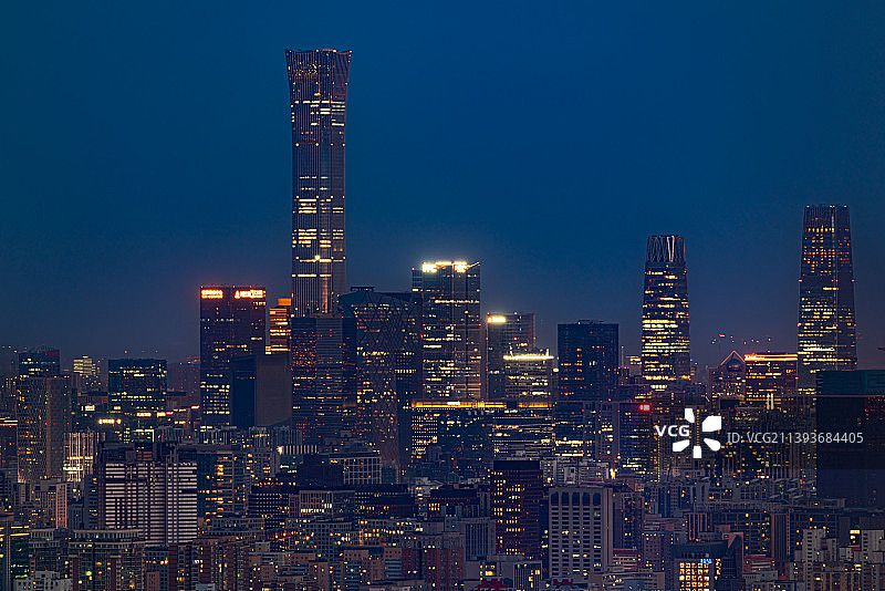 CBD夜色图片素材