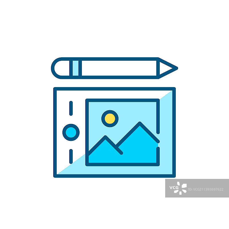 绘图板和触控笔像素图片素材