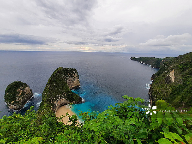 海天相映的美景图片素材