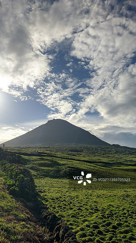 亚速尔群岛的田野风光，葡萄牙图片素材