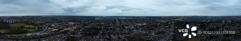 卢顿城市夜景航拍图片素材