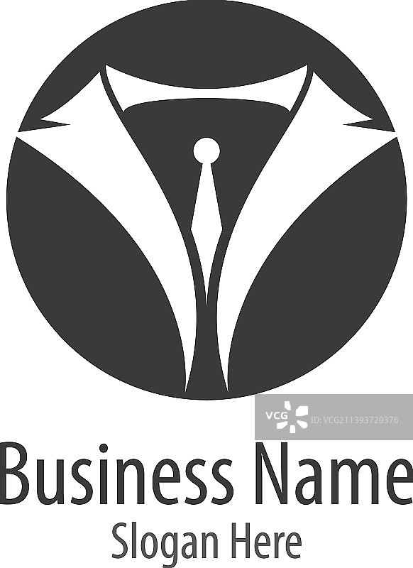 燕尾服Logo模板图片素材