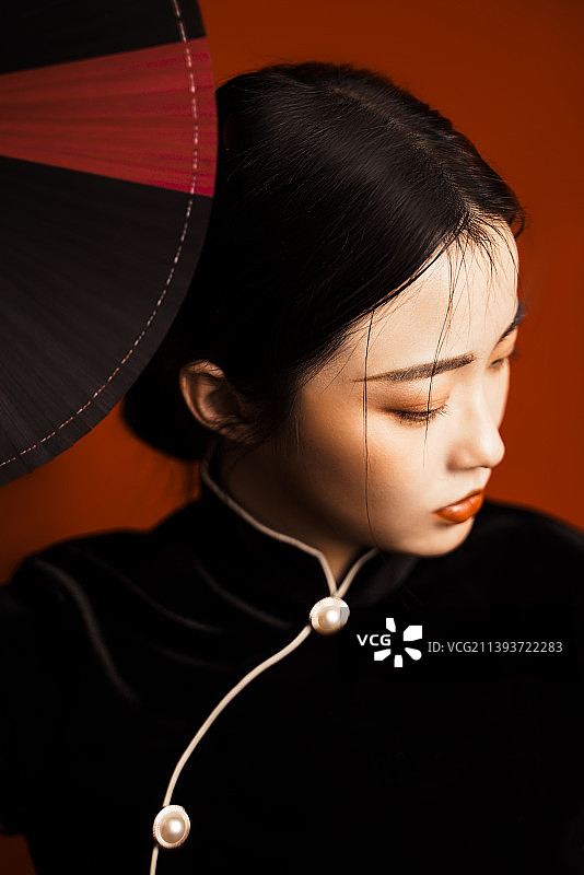 国潮模特图片素材