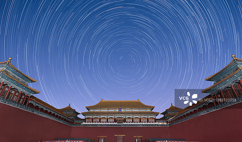 午门星轨图片素材