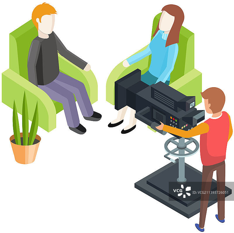 在有演员的展馆里拍摄的过程图片素材