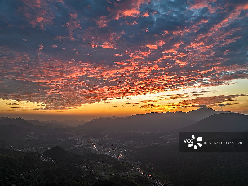 安徽省安庆市岳西县日出风光图片素材
