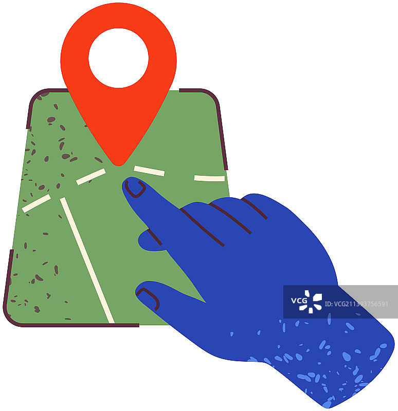 GPS导航App界面追踪图片素材