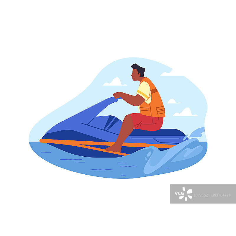 速度水上运动夏季休闲图标图片素材