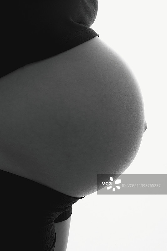 孕妈妈的腹部唯美特写图片素材
