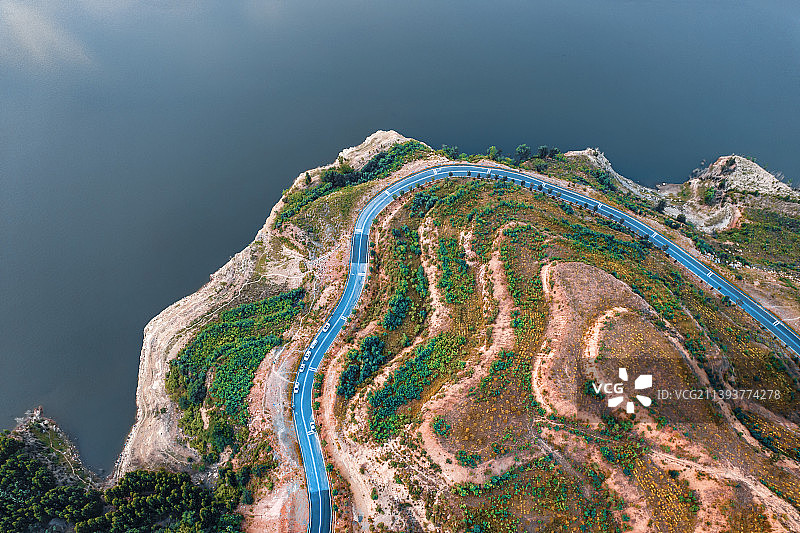 黄河公路洛阳新安县交通景观现代化高速高速公路建设美丽乡村振兴图片素材