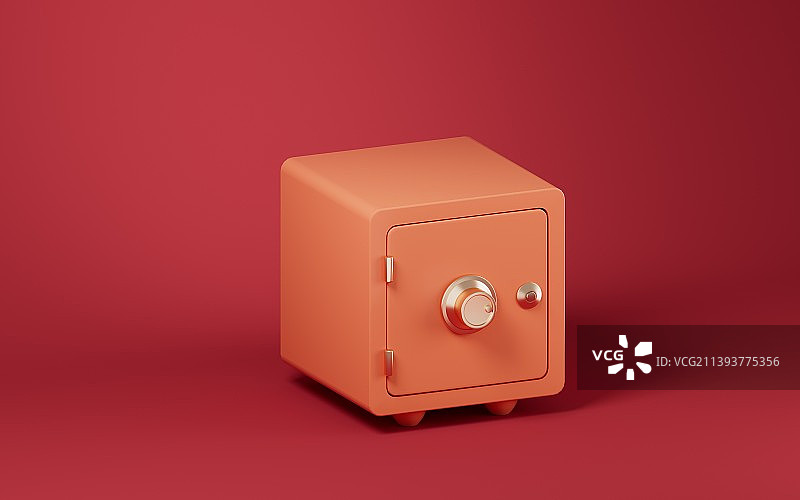 保险箱三维渲染图片素材