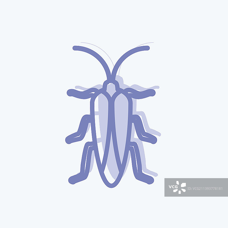 动物符号双色昆虫图标图片素材