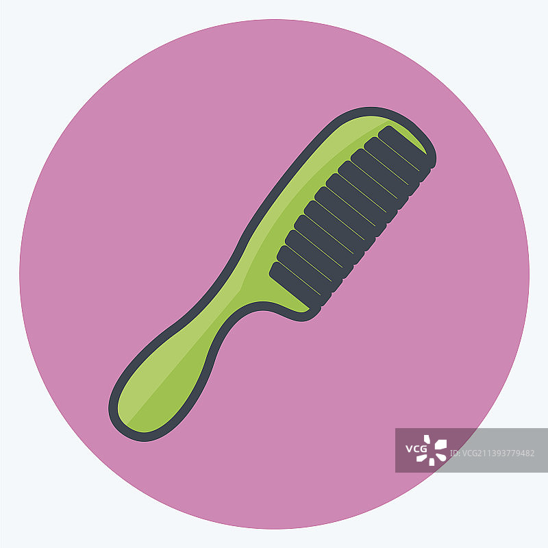 美妆护理梳子图标图片素材