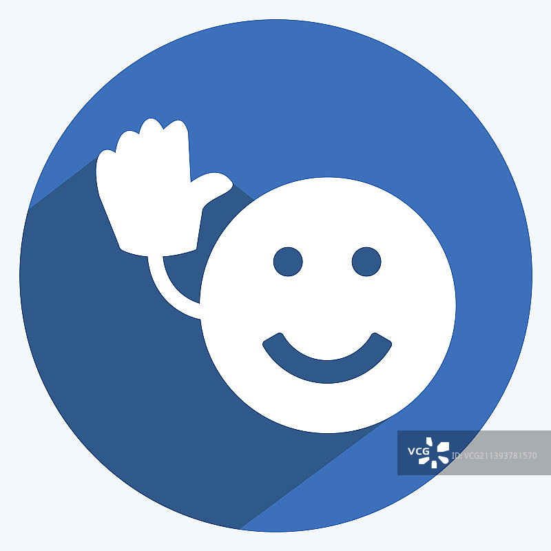 再见表情符号图标图片素材