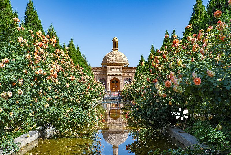 新疆的宴会厅内部图片素材