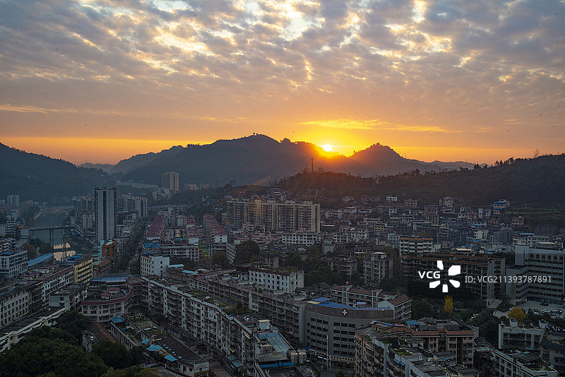 湖南湘西吉首市城市景观图片素材